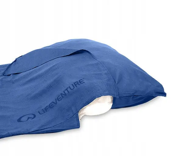 Cotton Sleeping Bag Liner, Rectangular, Blue - Elektronika i akcesoria