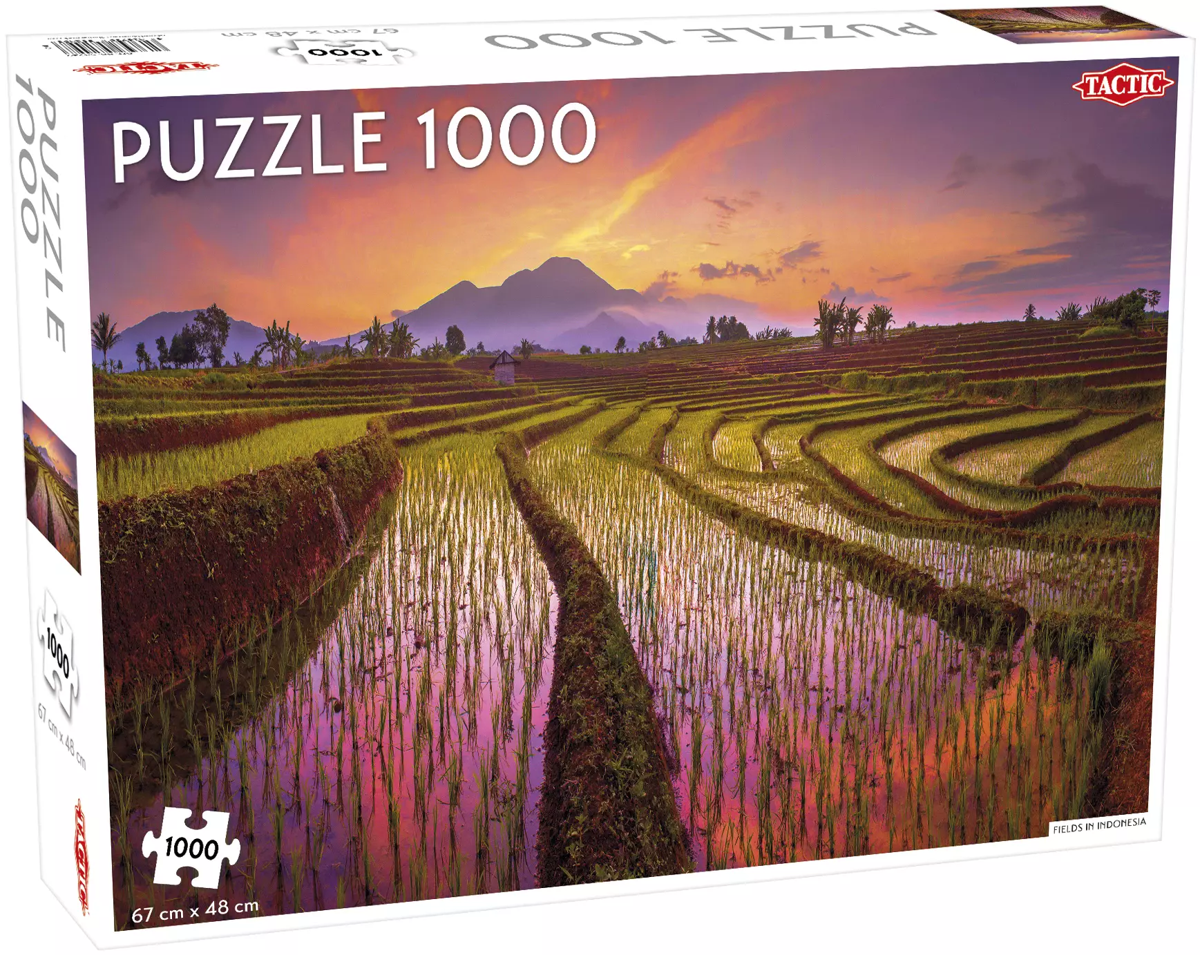 Puzzle 1000 elementów. Landscape Fields in Indonesia - Puzzle