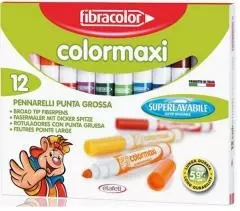 Mazaki Colormaxi 12 kol. FIBRACOLOR - Książki