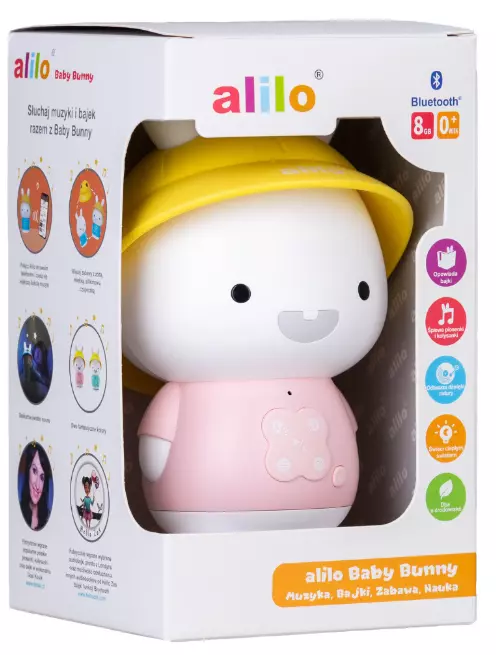 Króliczek Alilo Baby Bunny G9S+, różowy - Zabawki