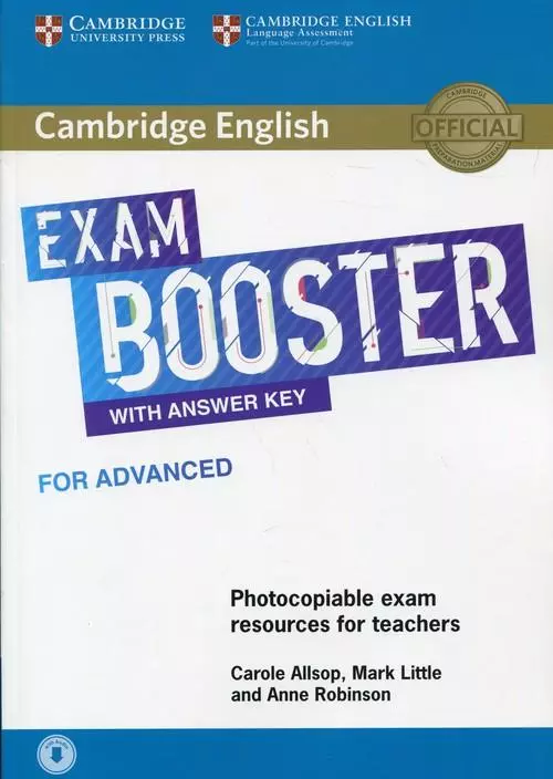 Cambridge English. Exam Booster with answer key for advanced - Książki
