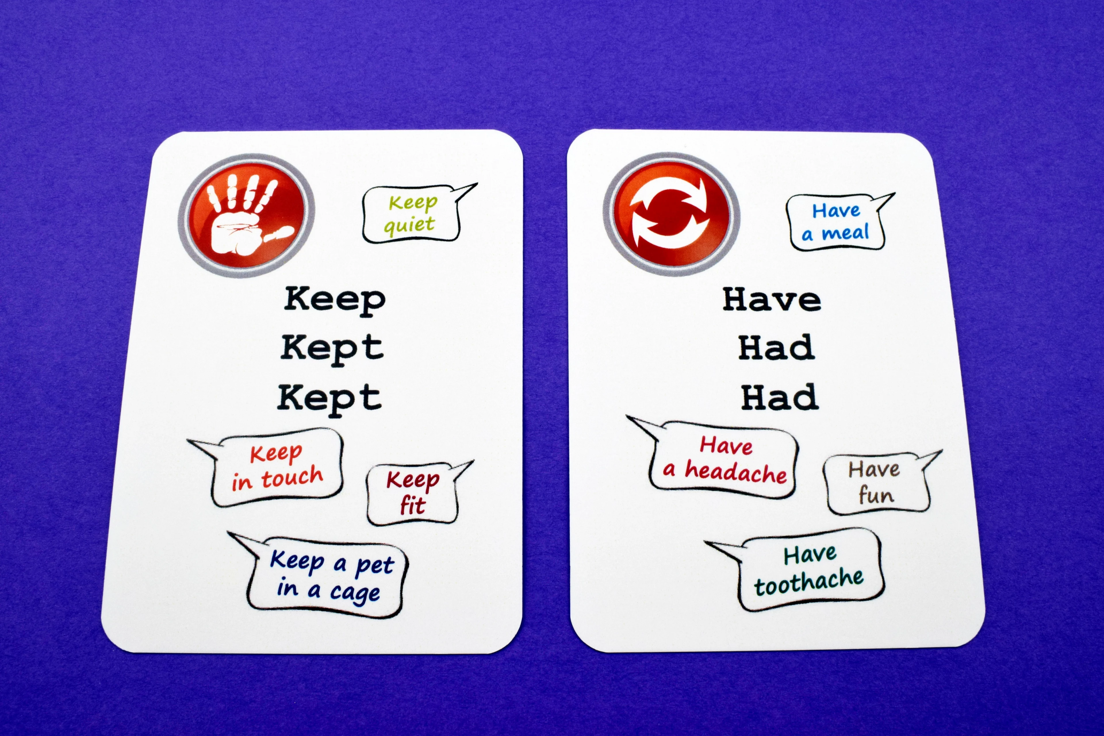 Fun Card English. Irregular Verbs - Gry
