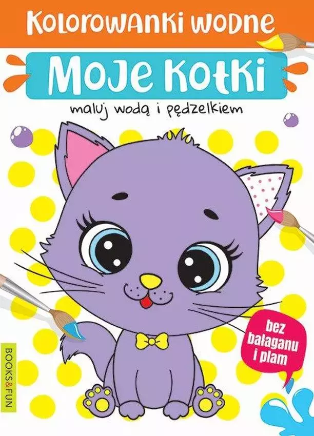 Kolorowanki wodne. Moje kotki - Książki
