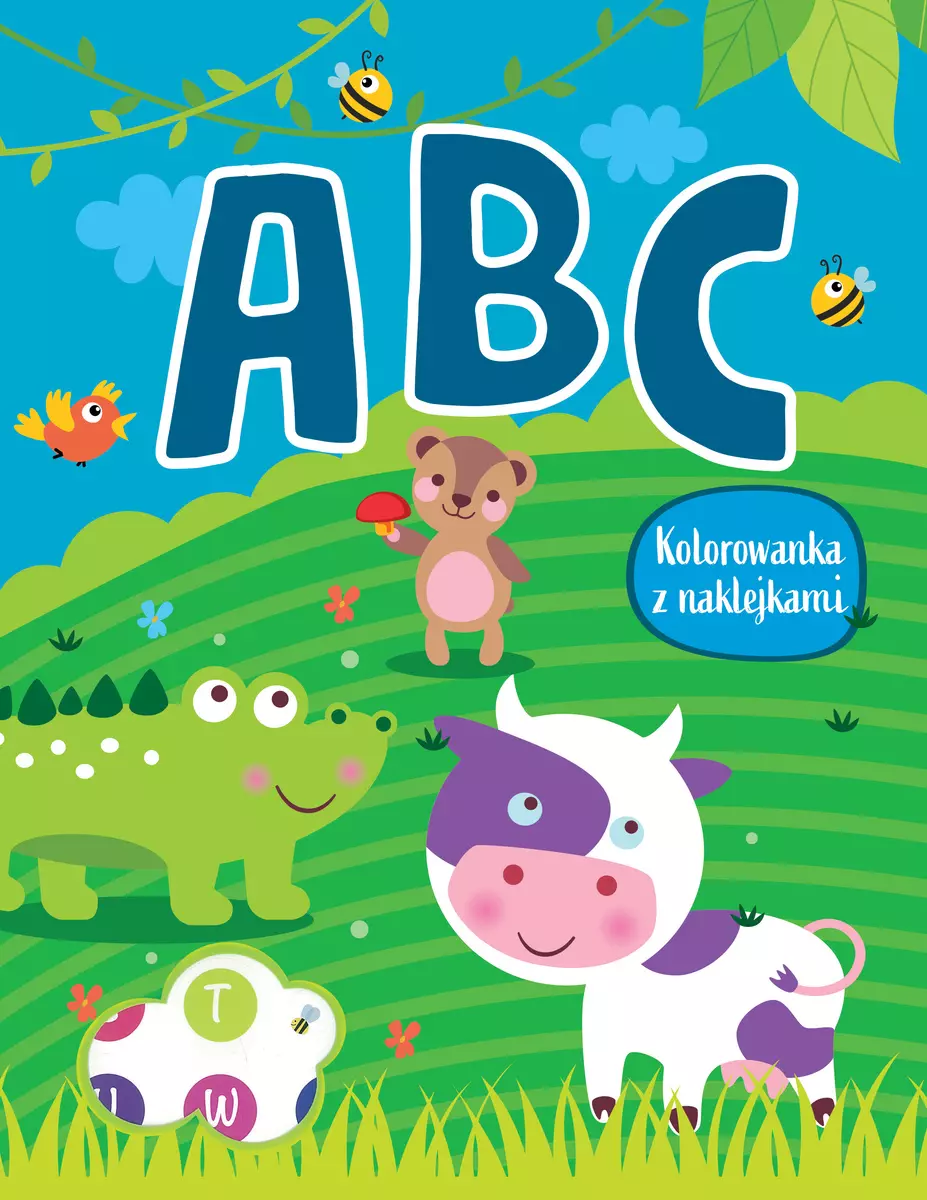 ABC. Kolorowanka z naklejkami - Książki