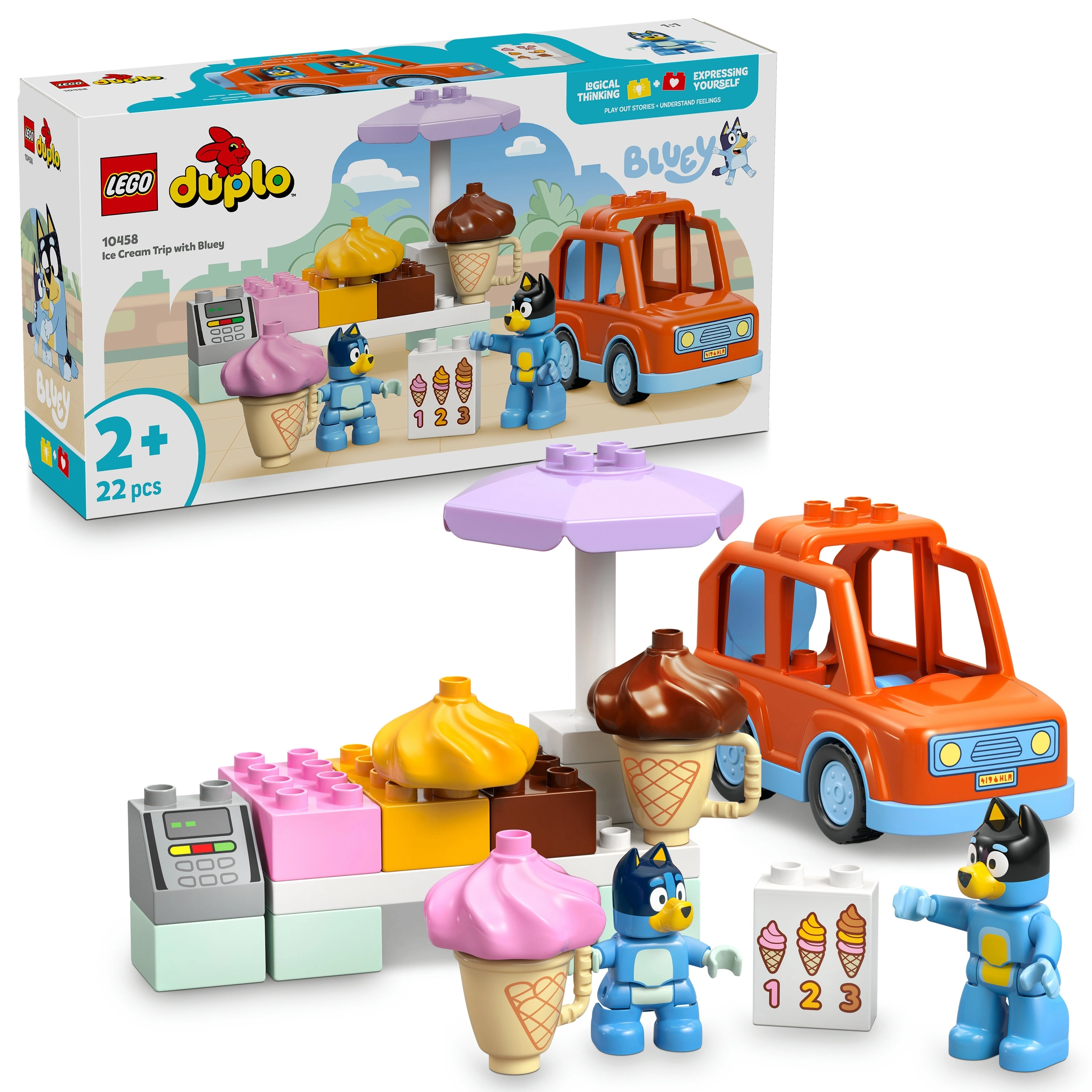 LEGO DUPLO Wyprawa po lody z Blue 10458 - Zabawki