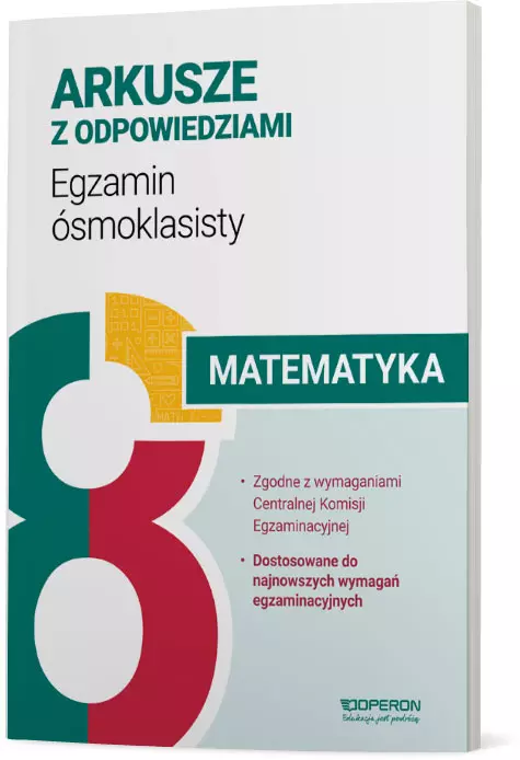 Matematyka. Arkusze z odpowiedziami. Egzamin ósmoklasisty - Książki