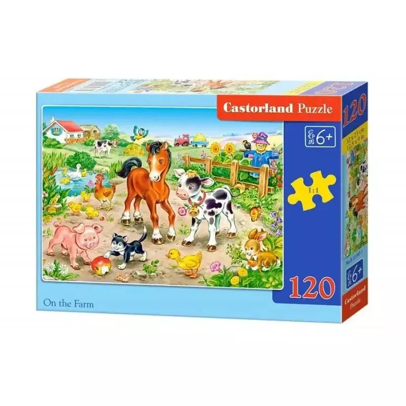 Puzzle 120 elementów. On the farm - Puzzle