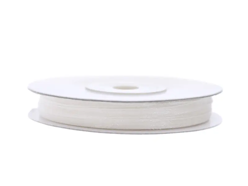 Tasiemka szyfonowa, biały, 3mm/50m (1 szt. / 50 mb.) - Papiernicze i szkolne