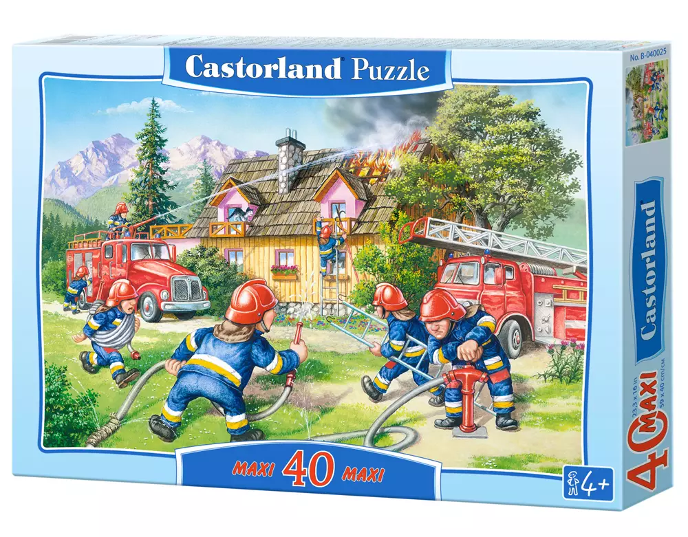 Puzzle maxi 40 elementów. Gaszenie pożaru - Puzzle