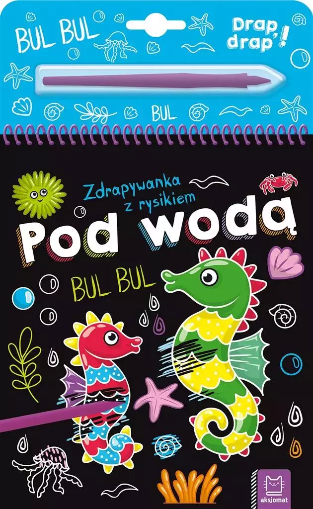 Pod wodą. Zdrapywanka z rysikiem - Książki