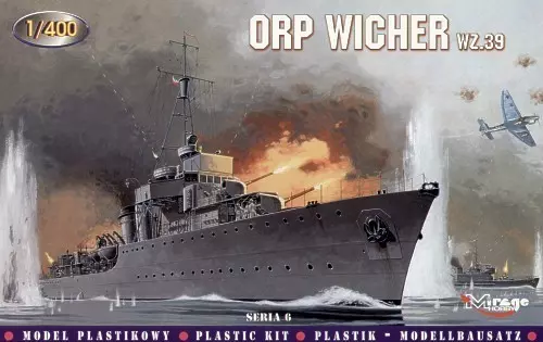 Model okrętu ORP Wicher WZ.39 - Zabawki