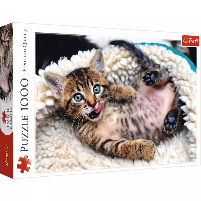 Puzzle 1000 elementów. Wesoły kotek - Puzzle