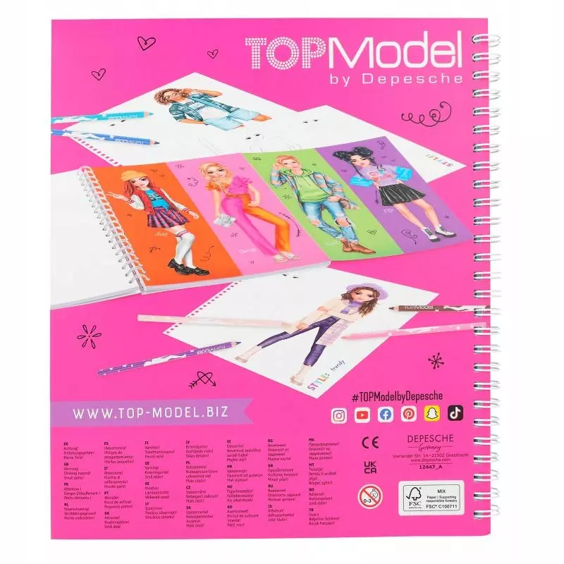 Szkicownik projektantki TOP Model 12447A - Zabawki