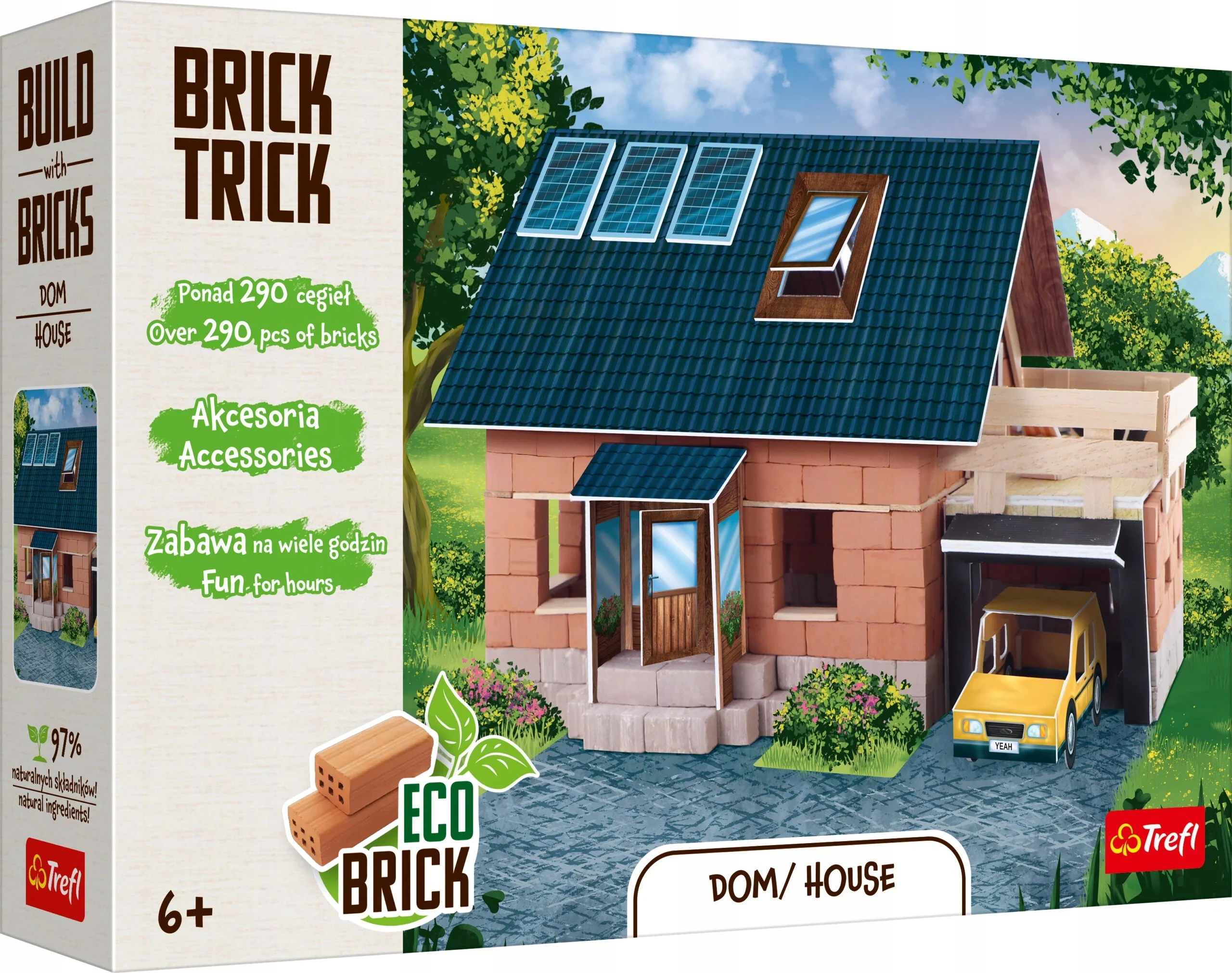 BRICK TRICK Buduj z cegły DOM House Trefl 61916 - Zabawki