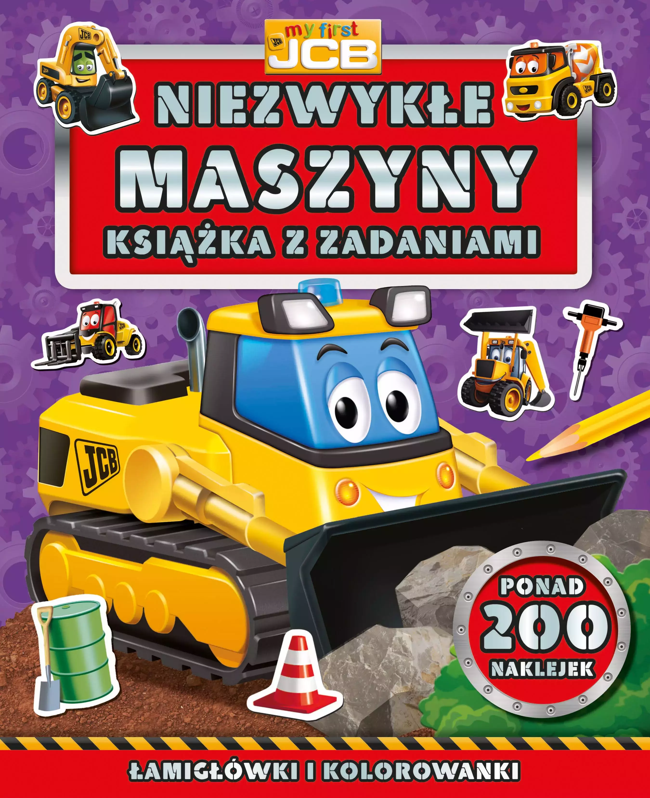 My first JCB. Niezwykłe maszyny. Książka z zadaniami - Książki