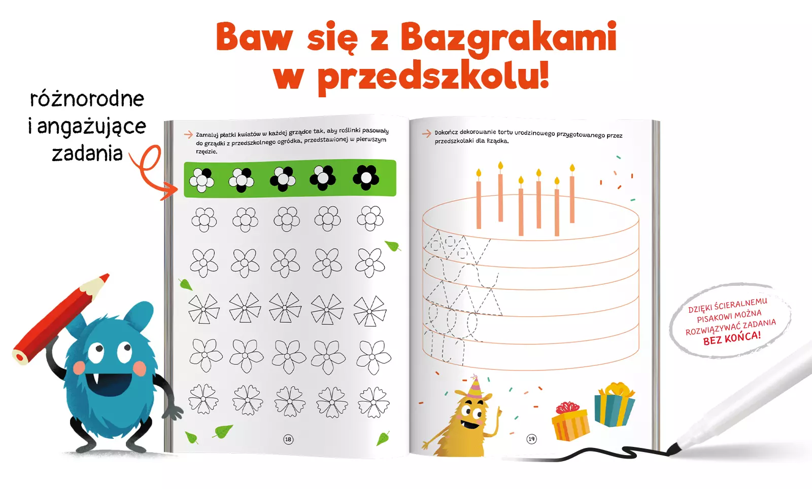 Bazgraki. W przedszkolu - Książki