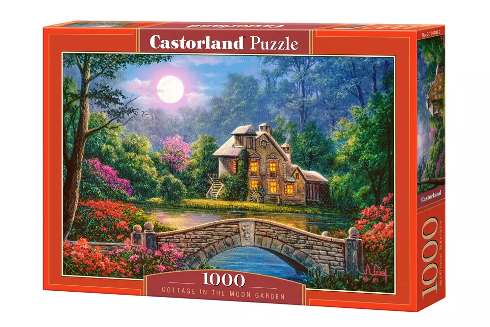 Puzzle 1000 elementów. Cottage in the Moon Garden - Puzzle