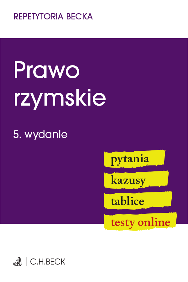 Prawo rzymskie. Pytania. Kazusy. Tablice. Testy online - Książki