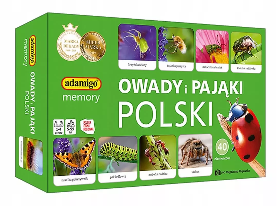 Memory - Owady i pająki Polski - Gry
