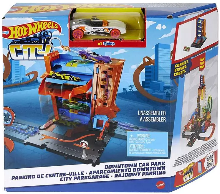 Hot Wheels City. HDR28 Mały zestaw z autkiem - Zabawki