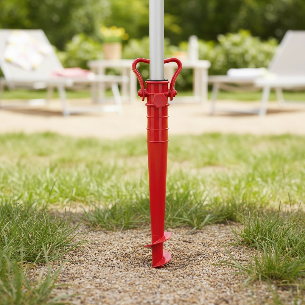 Wkręcany Stojak pod Parasol 38 cm Mix Kolorów, pakiet 10 sztuk - Elektronika i akcesoria