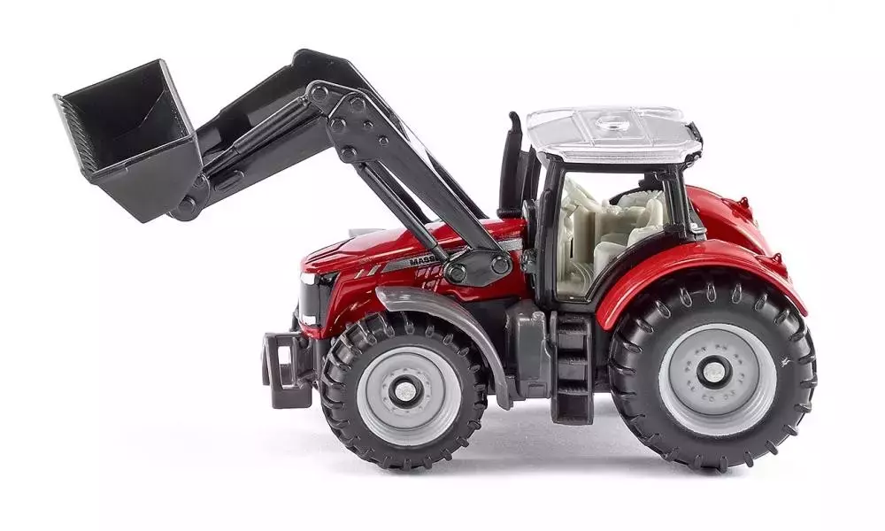 Siku.Traktor Massey Ferguson z przednią ładowarką - Zabawki
