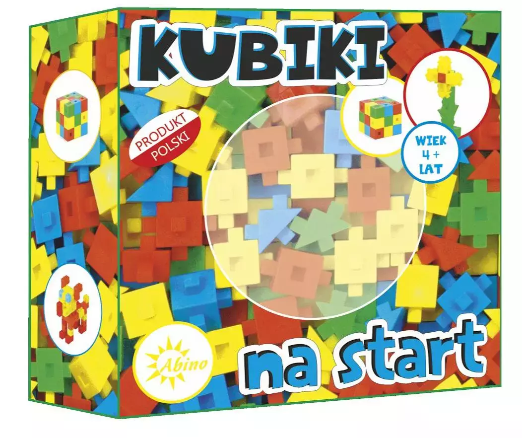 Kubiki na start 70 el. ABINO - Książki
