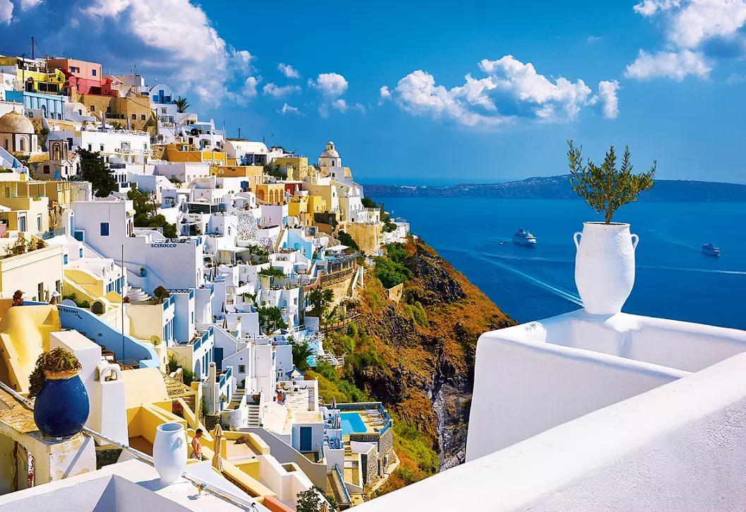 Puzzle 1500 elementów. Santorini, Grecja - Puzzle