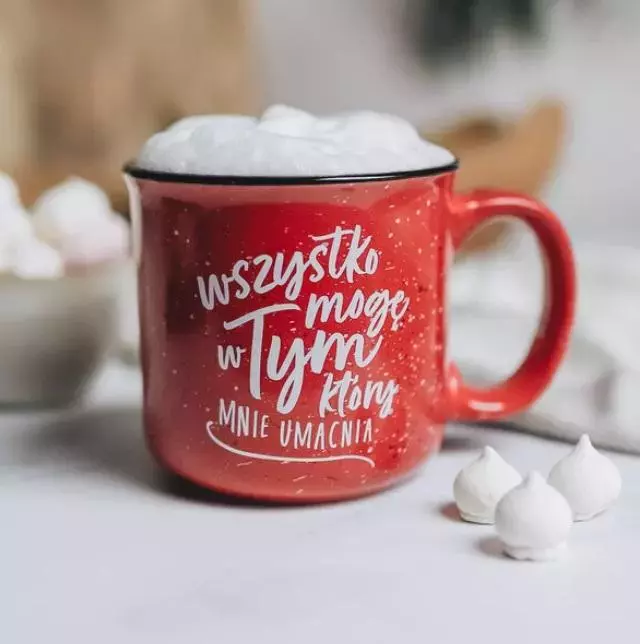 Kubek vintage - Wszystko mogę - Papiernicze i szkolne