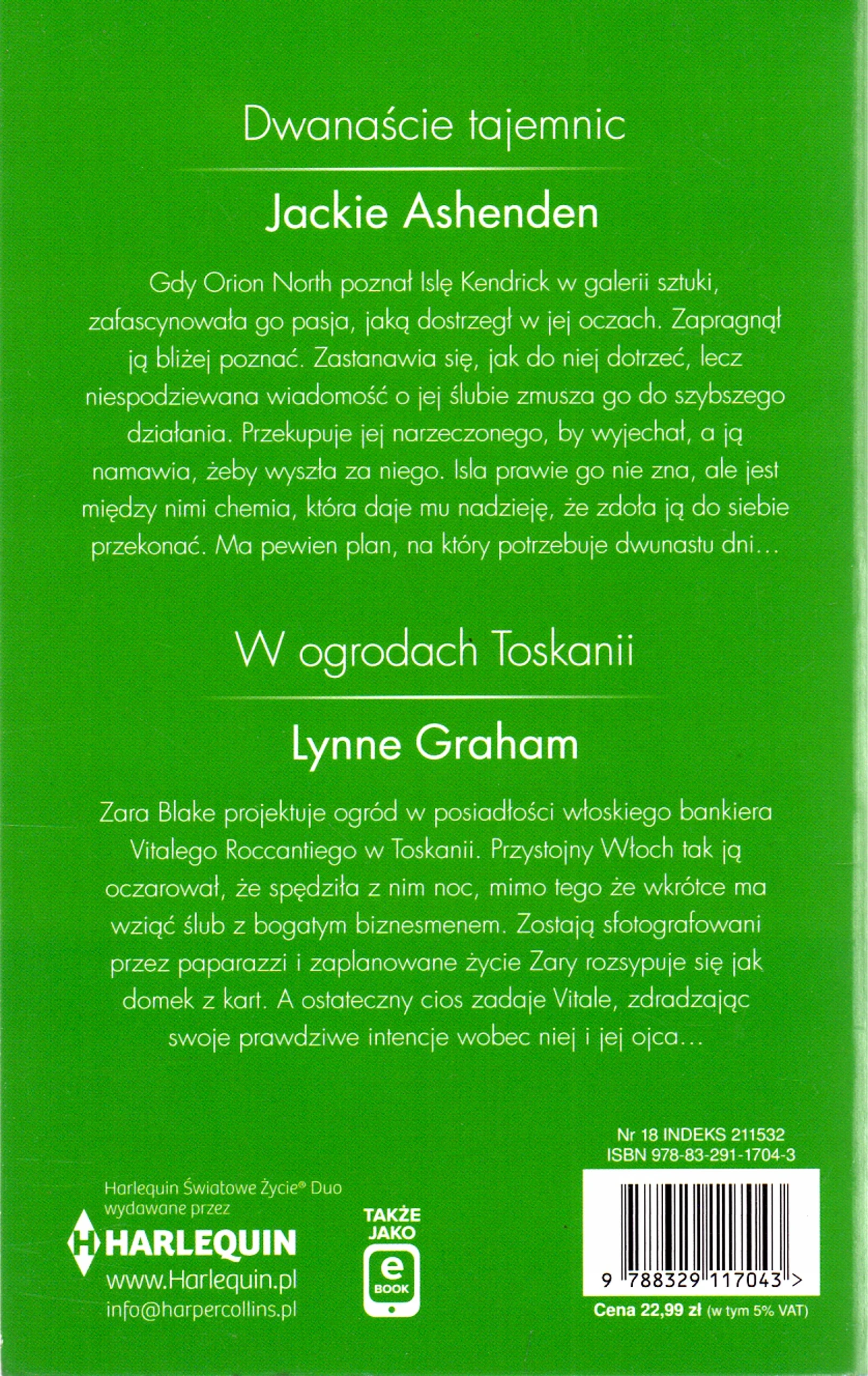 Dwanaście tajemnic / W ogrodach Toskanii - Książki