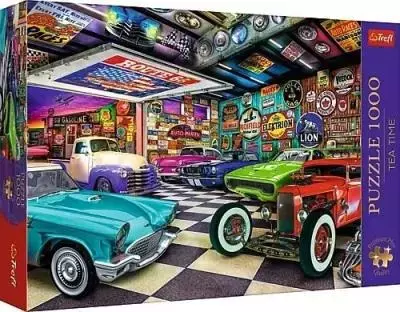 Puzzle 1000 elementów. Premium Plus. Tea Time. Garaż kolekcjonera samochodów - Puzzle