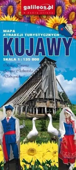 Mapa atrakcji tur. - Kujawy 1:135 000 - Książki