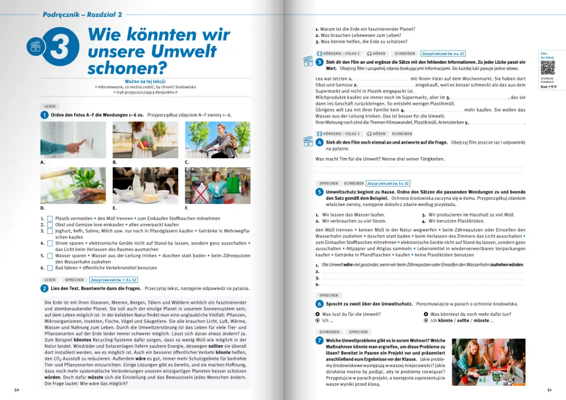 Smart book. Język niemiecki. Welttour Deutsch 4 neu. Liceum i technikum - Książki
