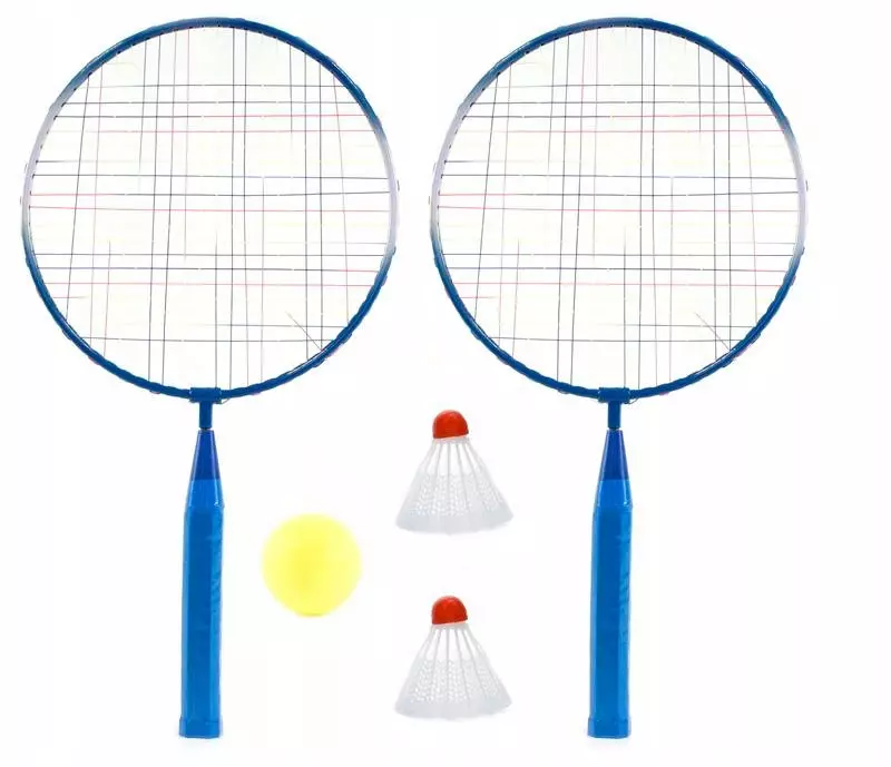 ZESTAW DO GRY badminton DWIE RAKIETKI + LOTKA - Zabawki
