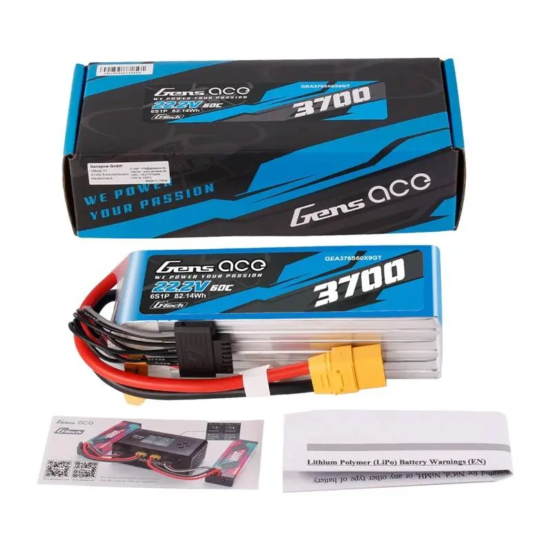 Akumulator GENS ACE G-Tech 3700mAh 22,2V 6S1P XT90 - Elektronika i akcesoria