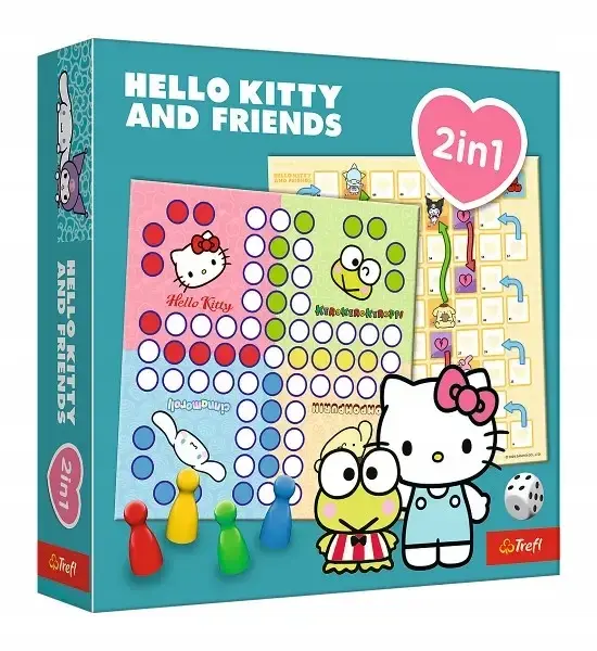 Gra planszowa Gra rodzinna Planszowa Gra Hello Kitty 2w1 Trefl - Gry