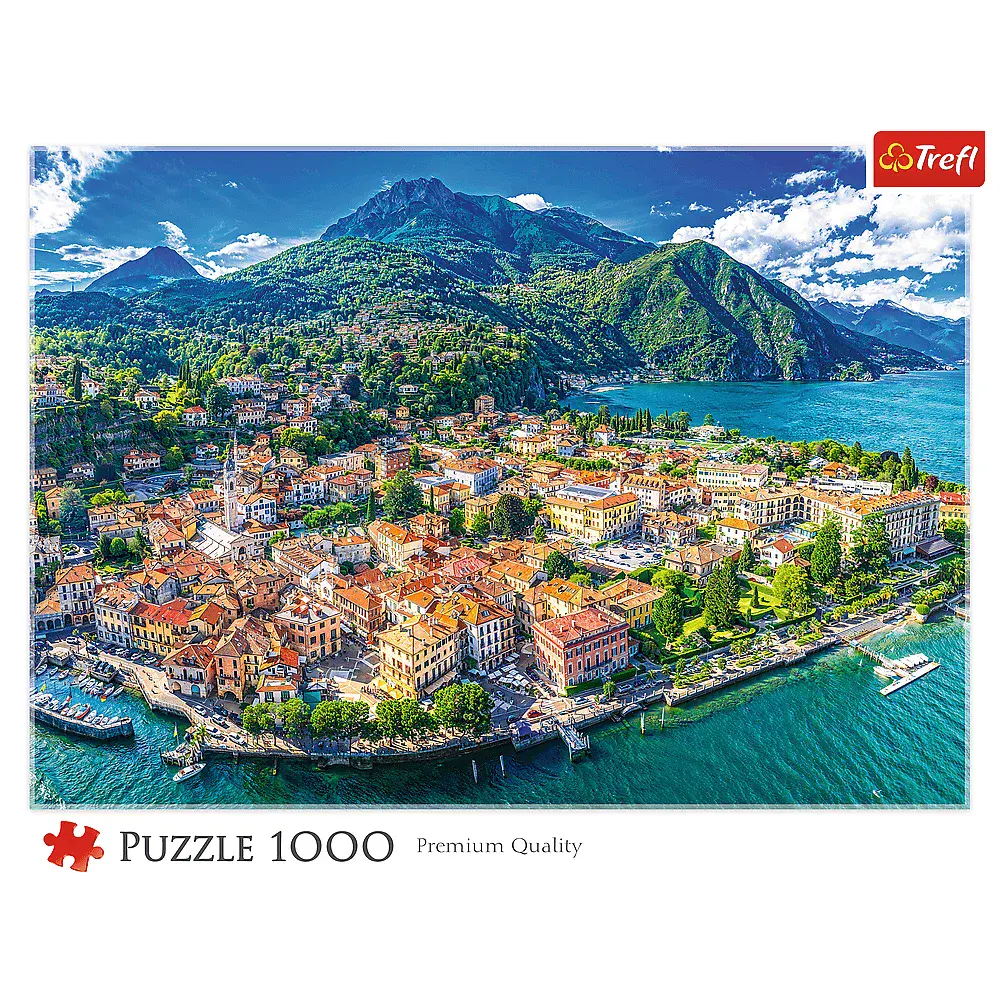 Puzzle 1000 elementów. Menaggio nad jeziorem Como, Włochy - Puzzle