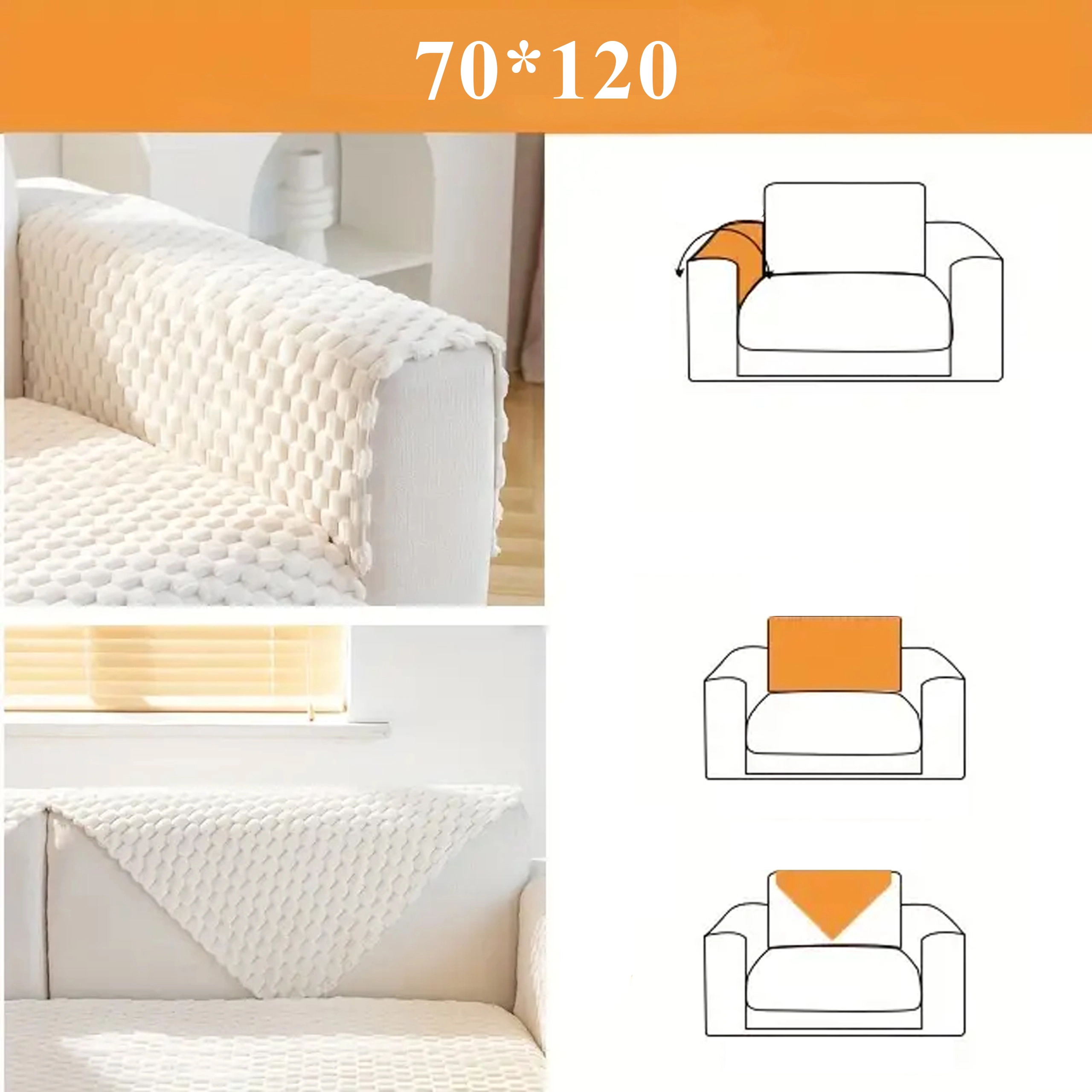 Narzuta Koc na Kanapę Sofę Fotel Antypoślizgowa Elastyczna 70x120 cm - Mama i dziecko