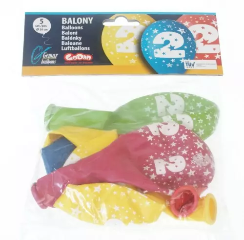 Balony, mix kolorów (5 sztuk) - Papiernicze i szkolne