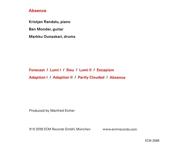 Absence, CD - Muzyka