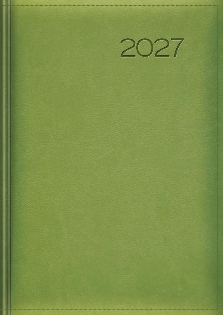 Kalendarz 2027 tygodniowy zielony - Książki