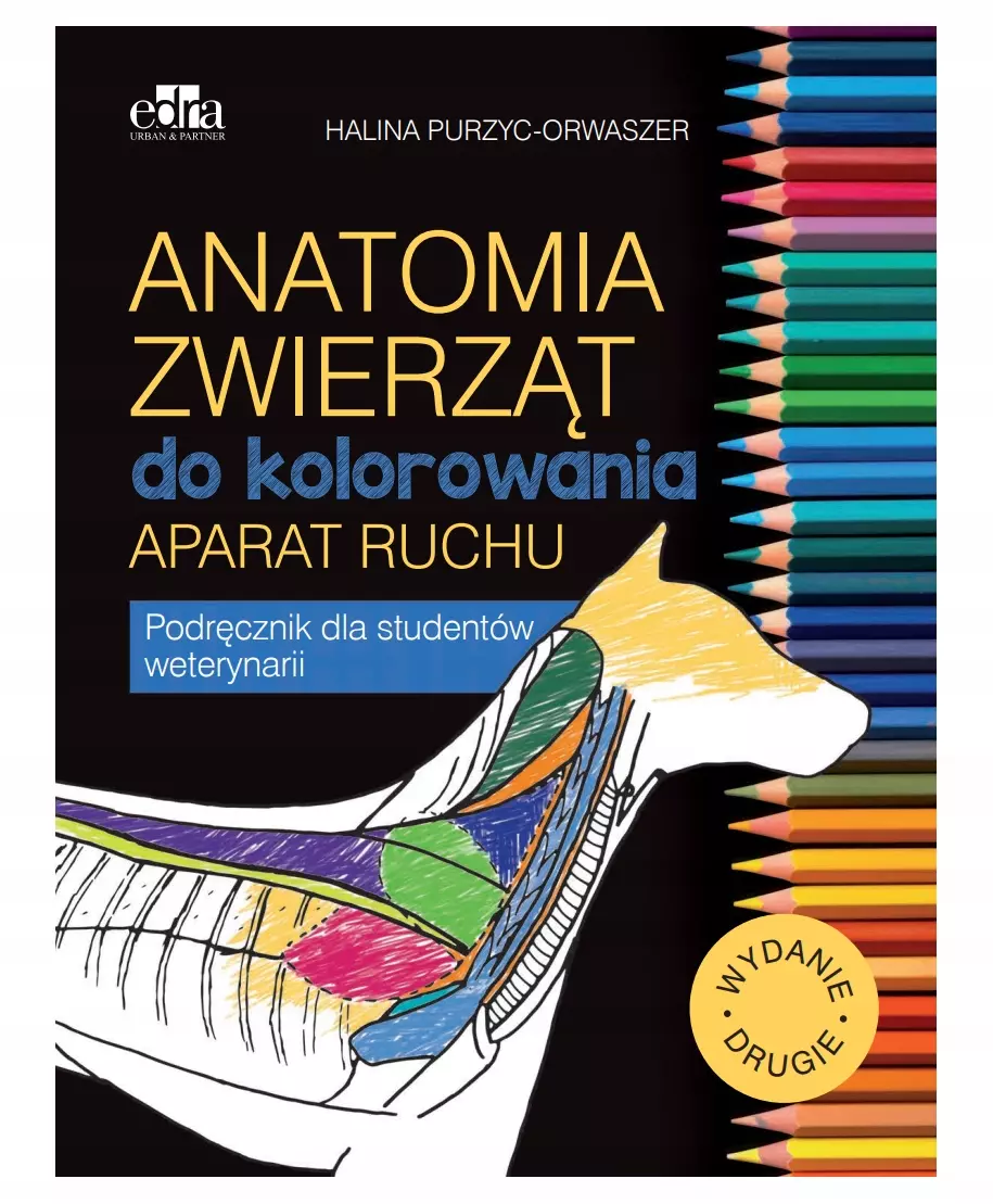 Anatomia zwierząt do kolorowania. Aparat ruchu - Książki