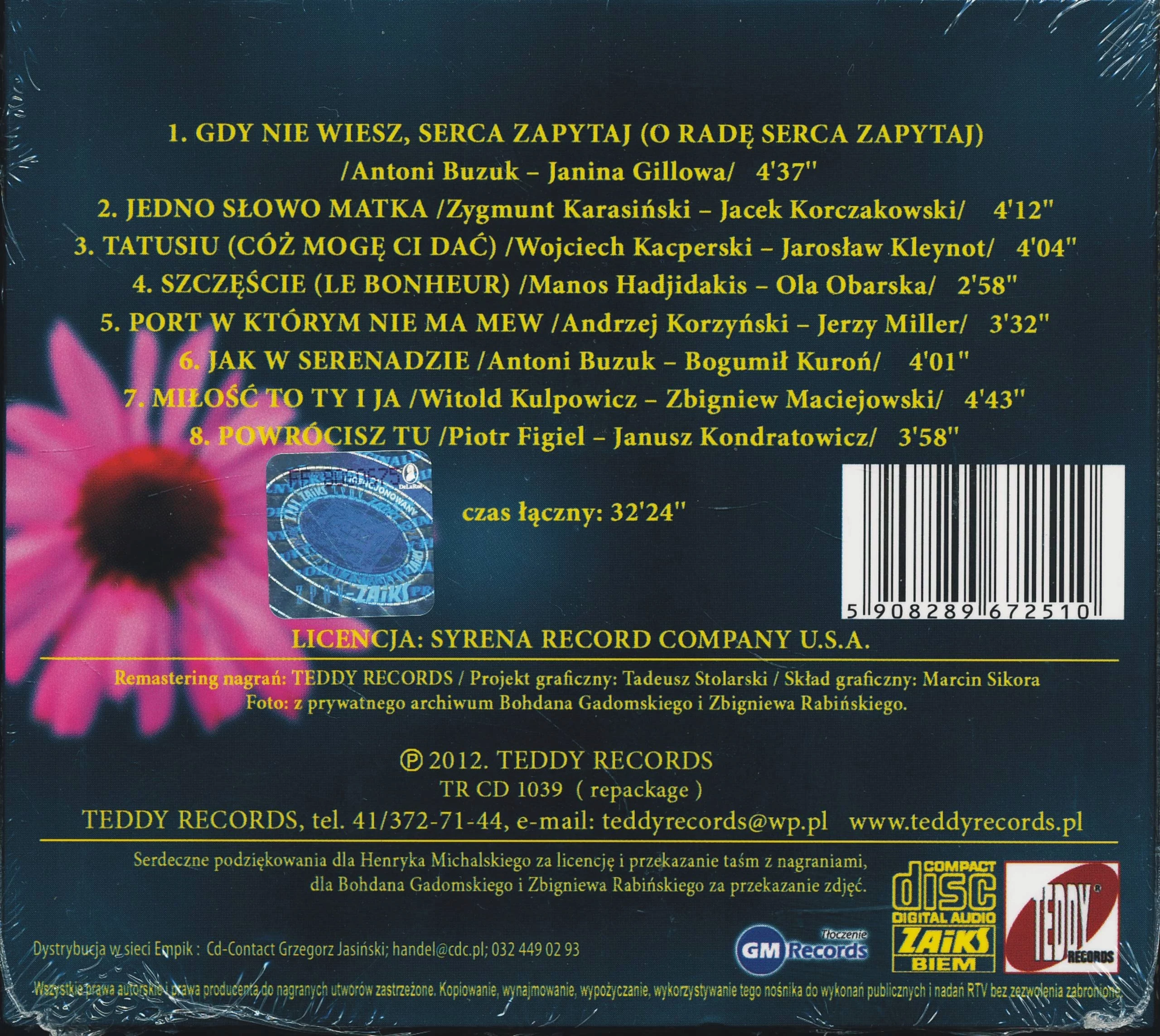 Nagrania z USA, CD - Muzyka