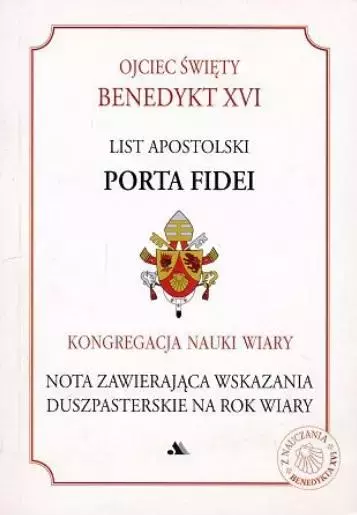 List apostolski Porta Fidei - Książki