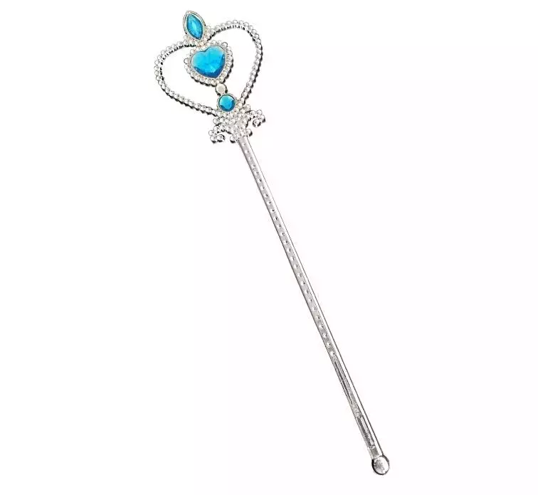 Różdżka Srebrna z niebieskimi kamieniami 32cm - Książki