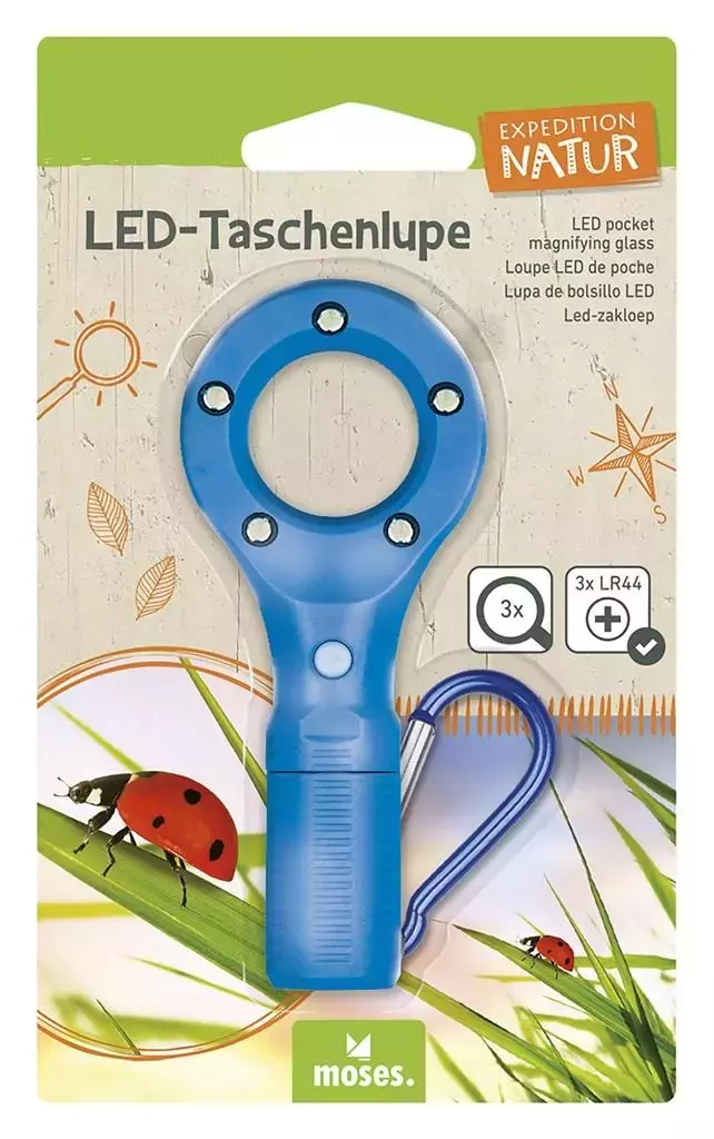 Breloczek - Kieszonkowa Lupa LED MIX - Książki