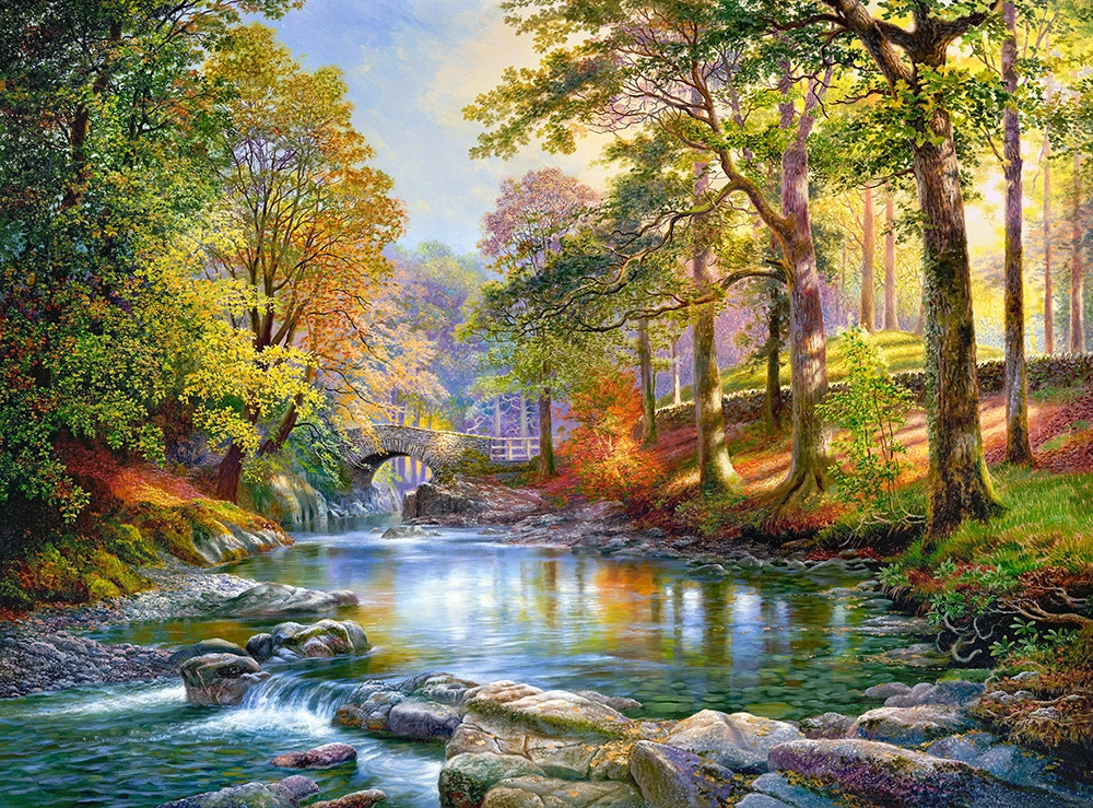 Puzzle 3000 elementów. Wzdłuż rzeki - Puzzle