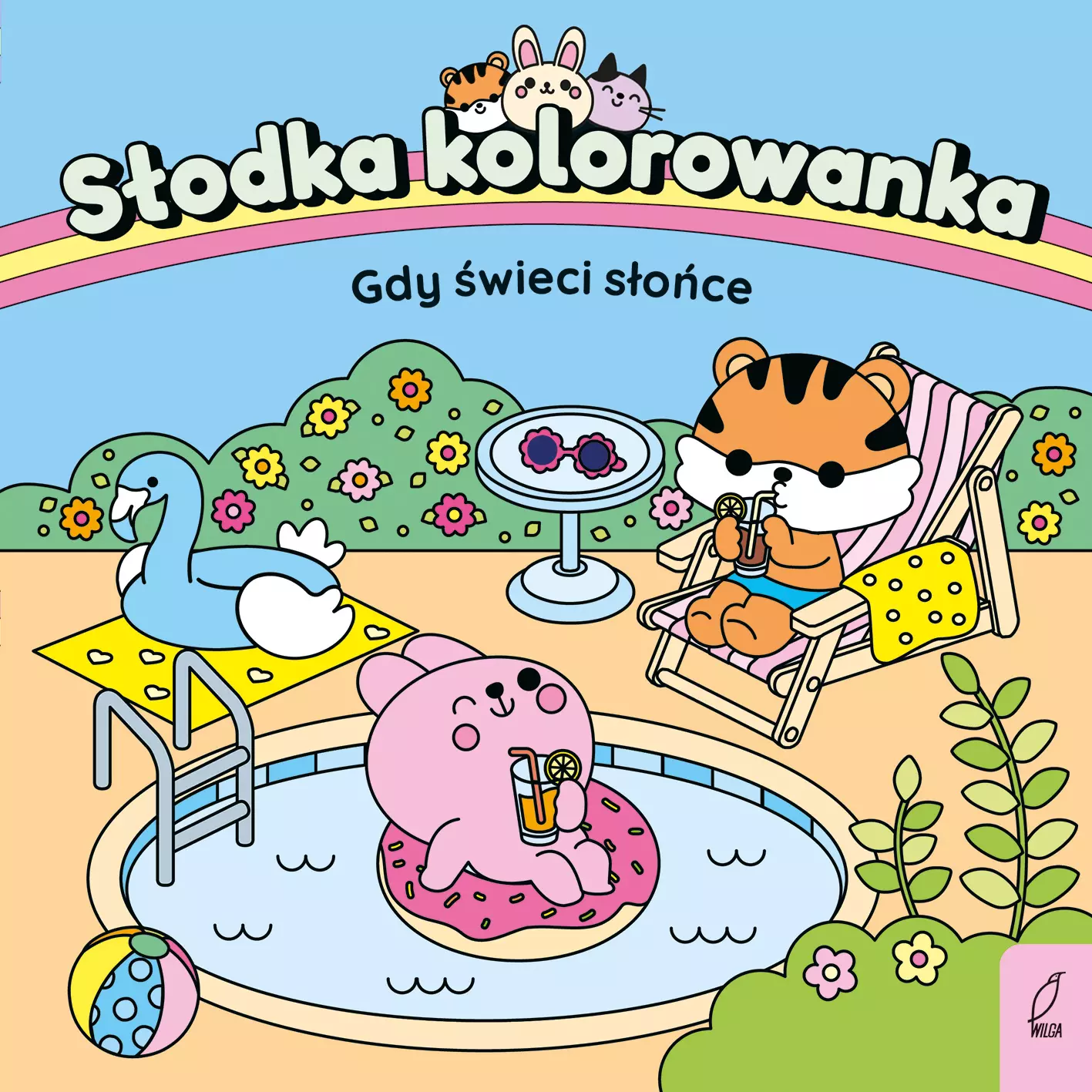 Słodka kolorowanka. Gdy świeci słońce - Książki