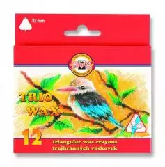 Kredki Trio Wax jumbo 12 kolorów KOH-I-NOOR - Papiernicze i szkolne