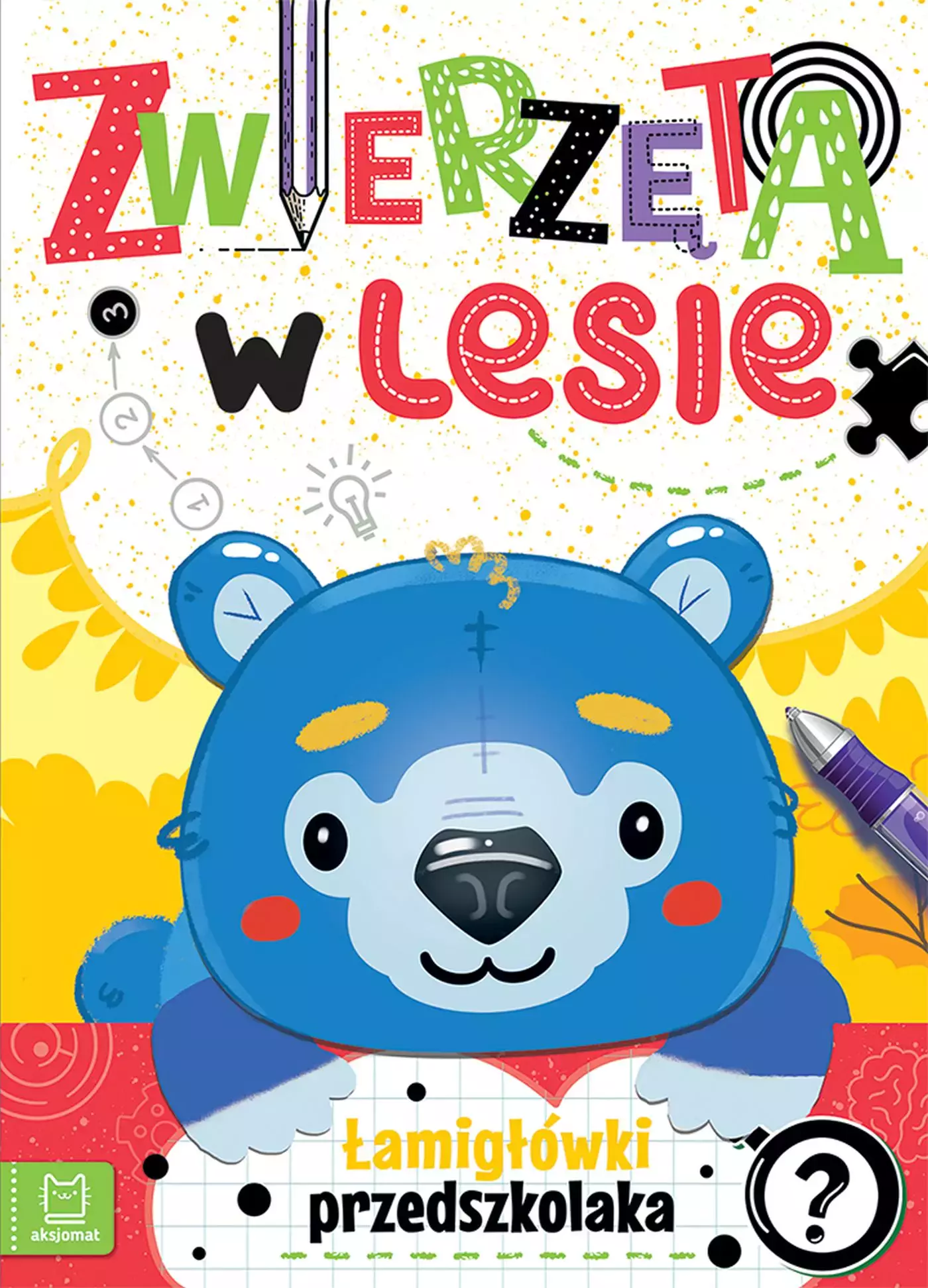 Zwierzęta w lesie. Łamigłówki przedszkolaka - Książki